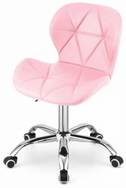 Dolgozószobai szett íróasztal TAYLOR SONOMA 100x50 cm + irodai szék AVOLA ökobőr rózsaszín