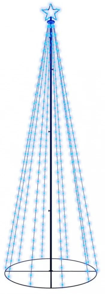 kúp alakú karácsonyfa 310 kék LED-del 100 x 300 cm