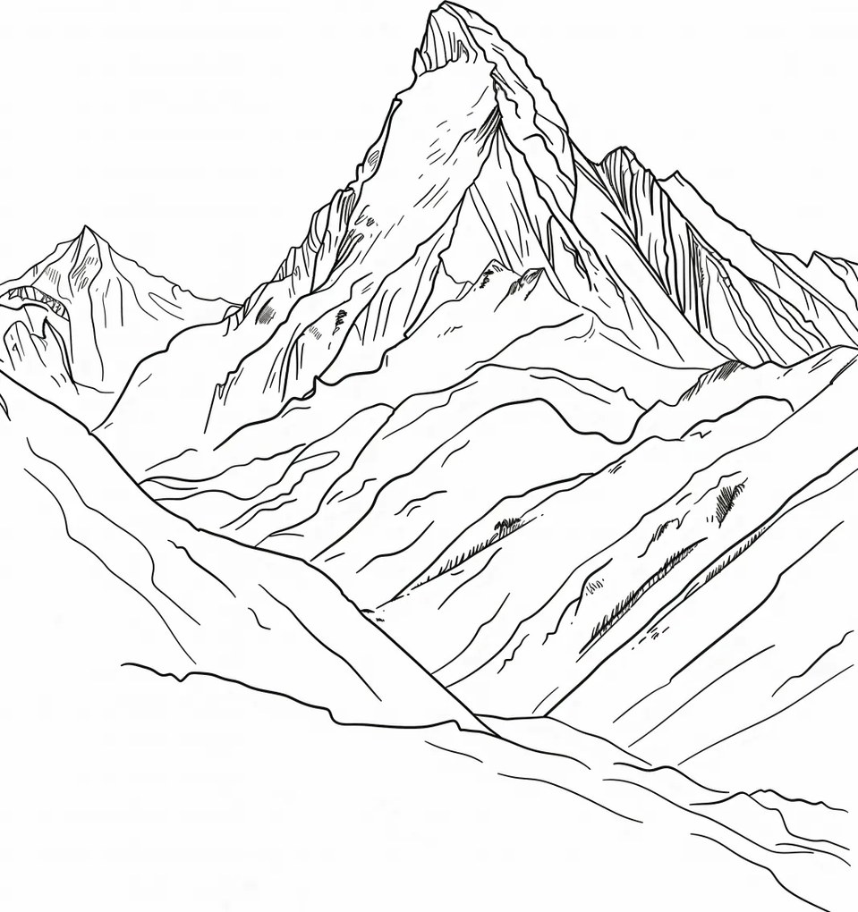 Poszter 20,5x28,4cm Hegyi vázlat