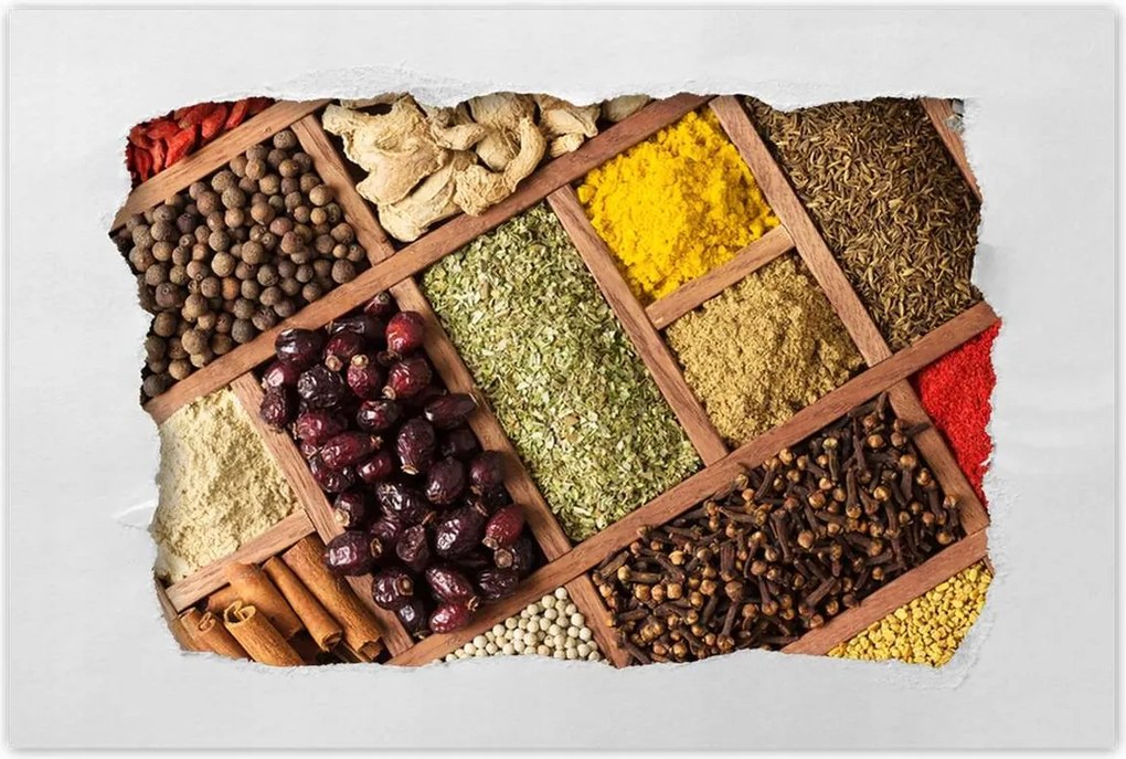 Poszterek 60x40 Fűszerek dobozban