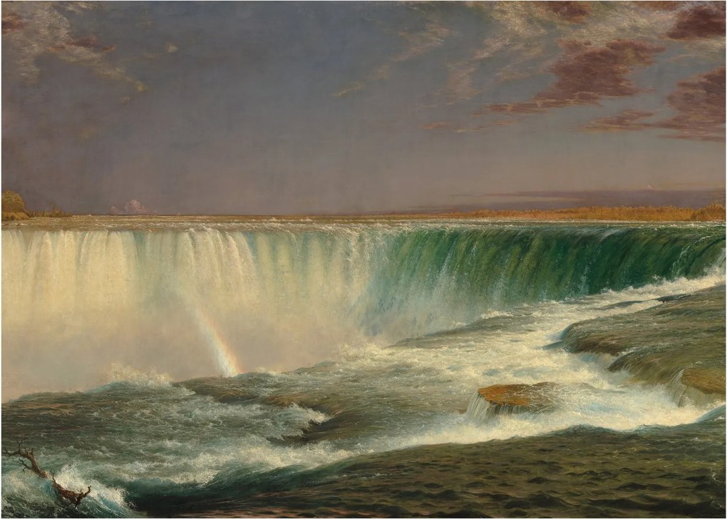 Üveg kép - Frederic Edwin Church, Niagara, reprodukciók (70x50 cm)