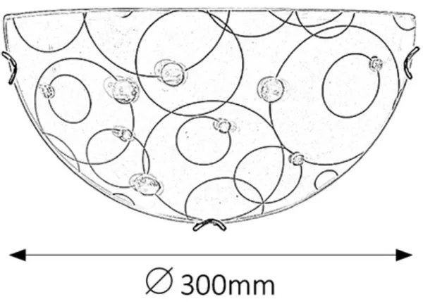 Rabalux 1960 - Fali lámpa JOLLY 1xE27/60W/230V