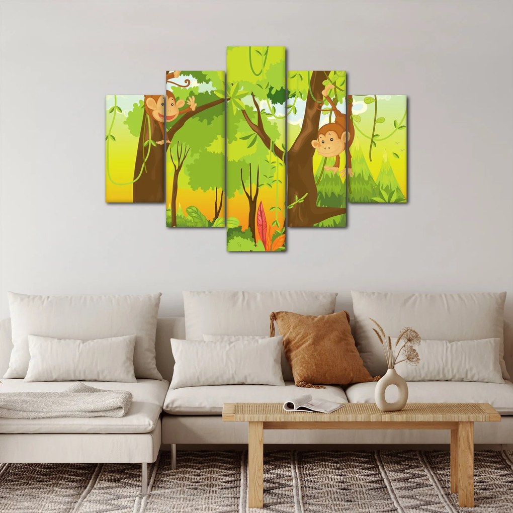Kép - majmok (150x105 cm)