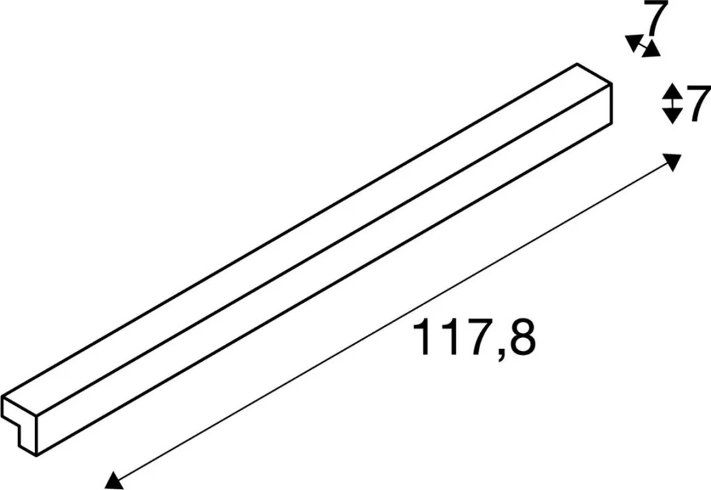 SLV L-LINE 1001303 Fali lámpa 2x18.5W/LED 3000K 1650LM IP44