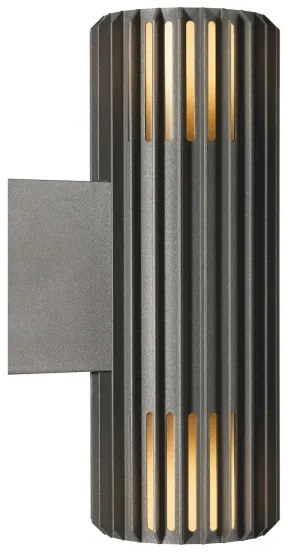 Nordlux - Kültéri fali lámpa ALUDRA 2xE27/15W/230V IP54 antracit
