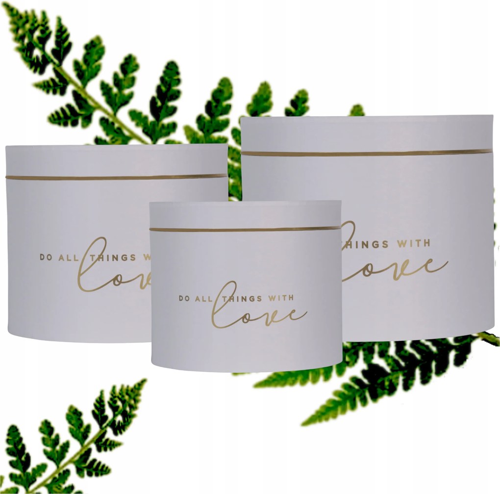 Virágdoboz Flower Ajándék Doboz Flowerbox W2520 3 db-os Szett