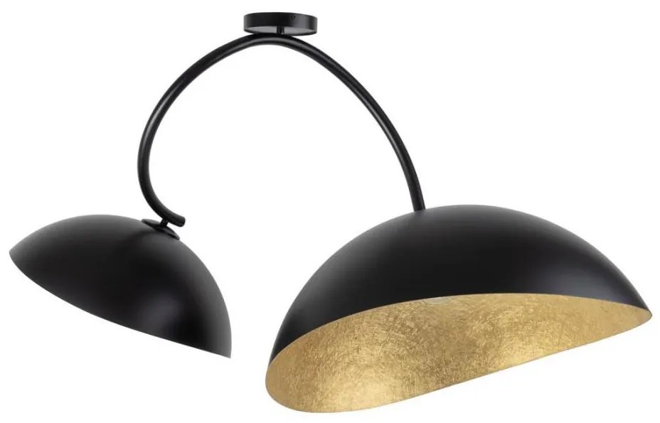 SPACE mennyezeti lámpa 2xE27/60W/230V fekete/arany