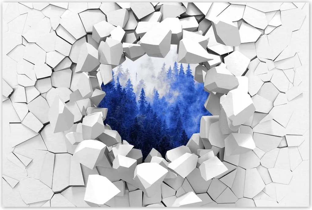 Poszterek 60x40 Kék táj Hegyek