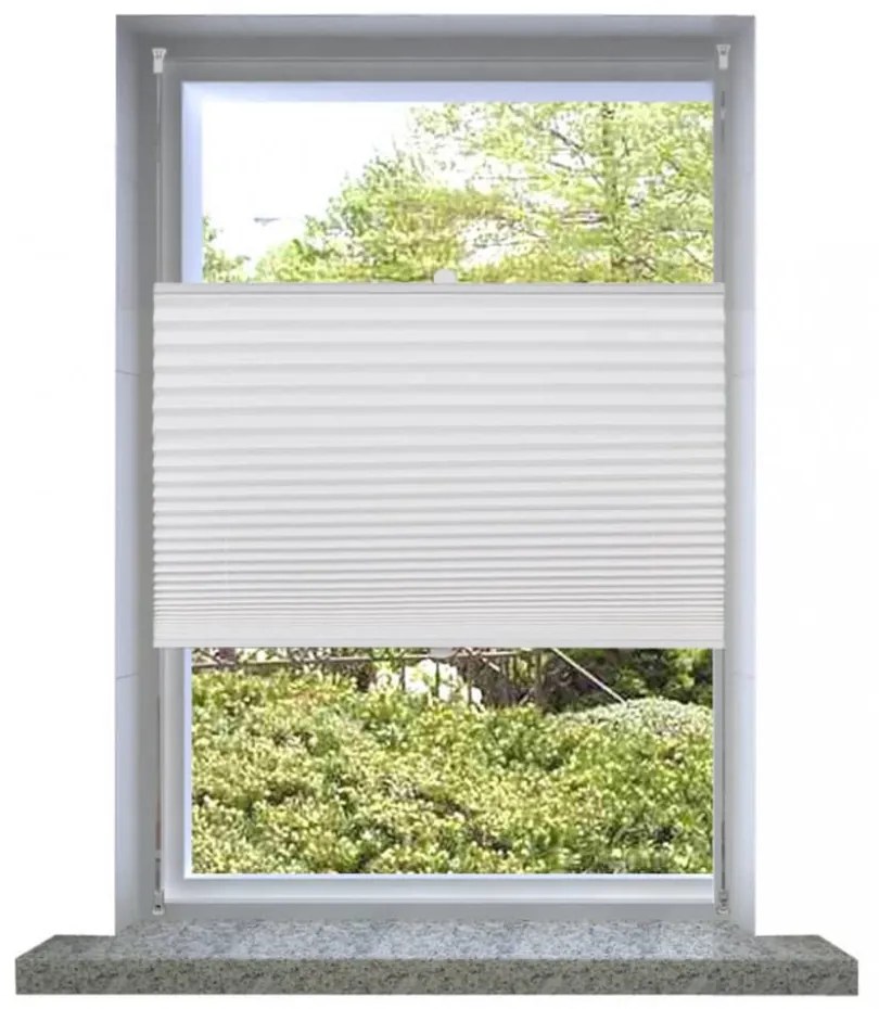 Plisse Roló 50 x 150 cm Fehér Redős Roló