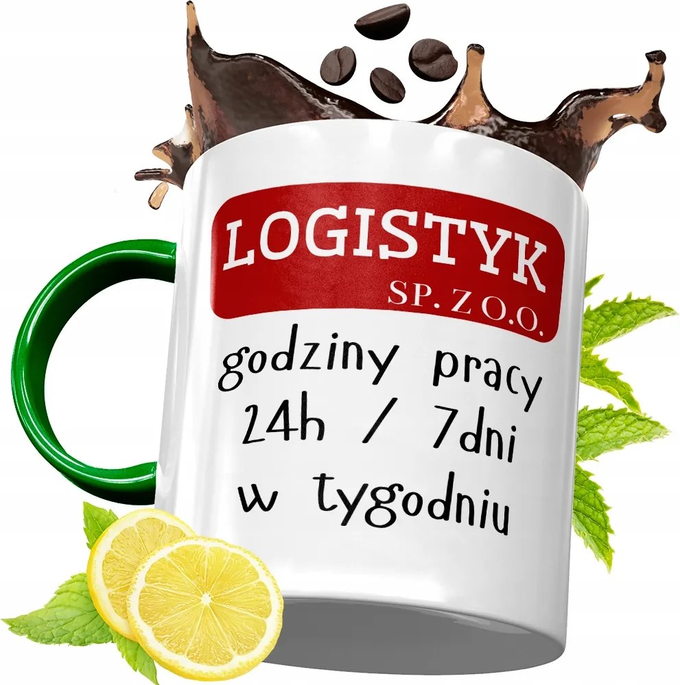 Zöld Bögre Logisztikusnak Születésnapi Ajándék fényképes nyomtatással