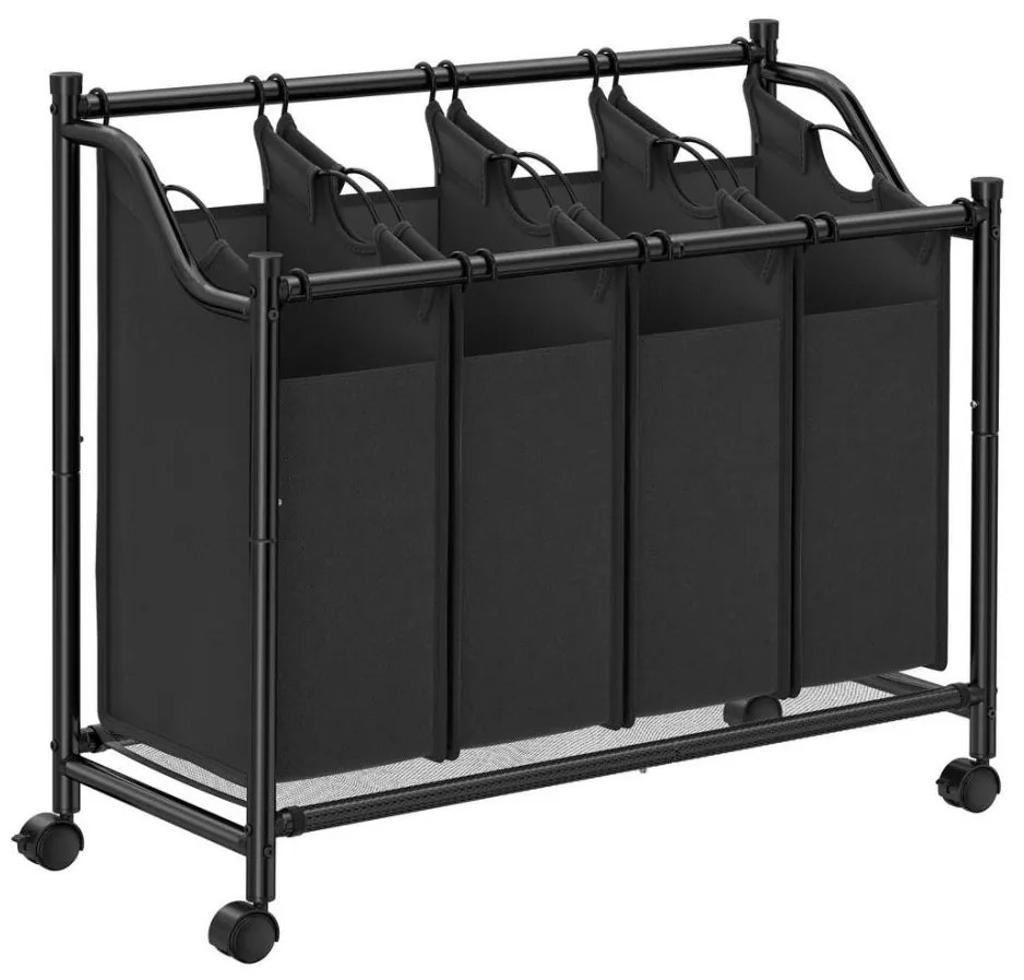 LINA fekete szennyeskosár