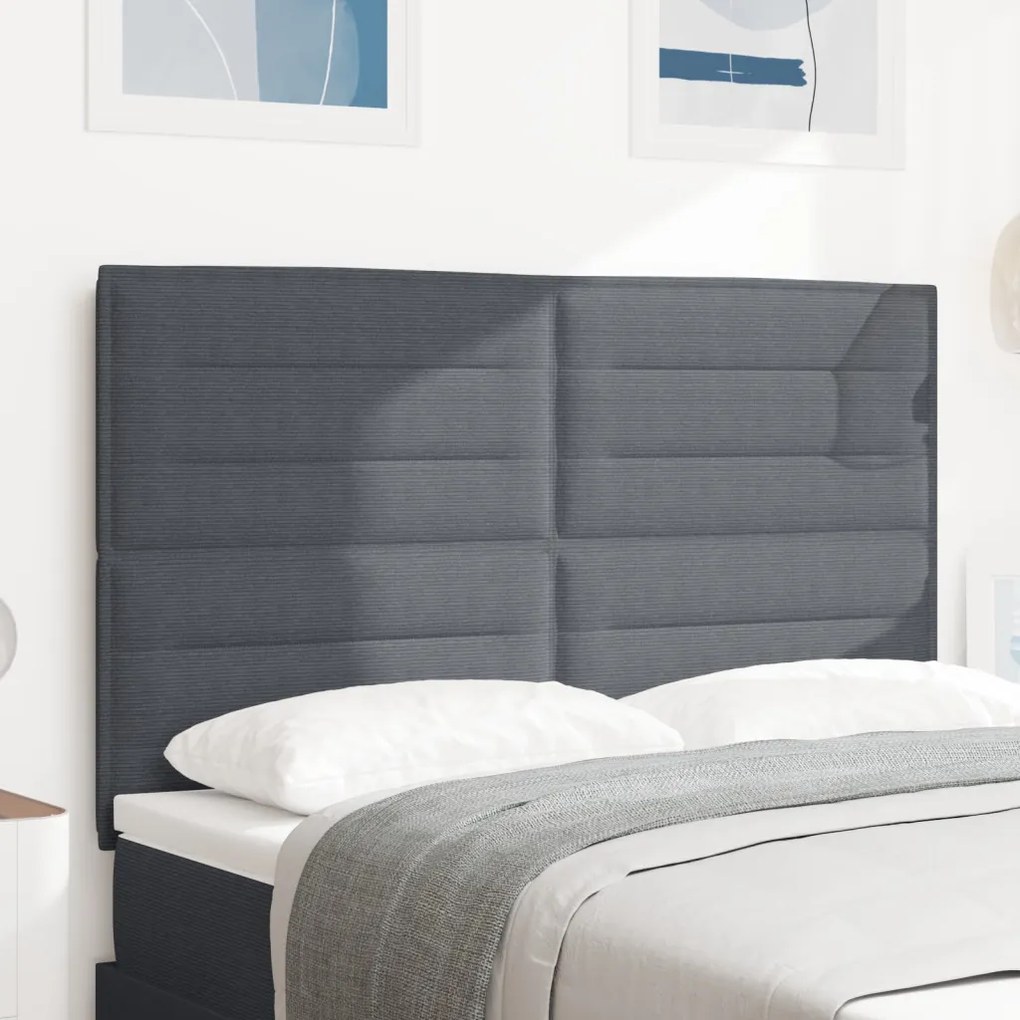LED Fejtámla Sötétszürke 80 cm kordbársony