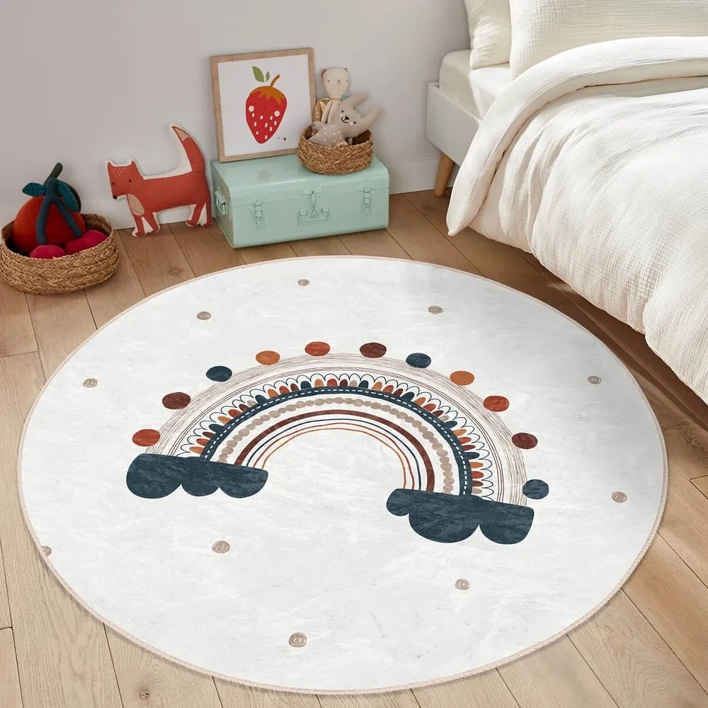 Krémszínű gyerek szőnyeg ø 120 cm Comfort – Mila Home