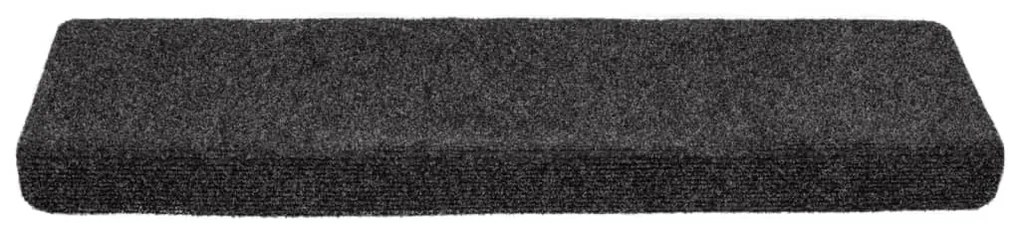 5 db szürke tűlyukasztott lépcsőszőnyeg 65x21x4 cm