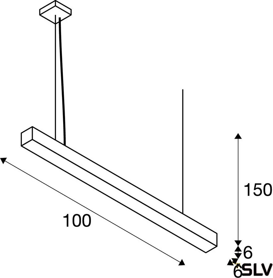 SLV 1000926 Q-LINE Modern Led Függesztett Lámpa LED IP20