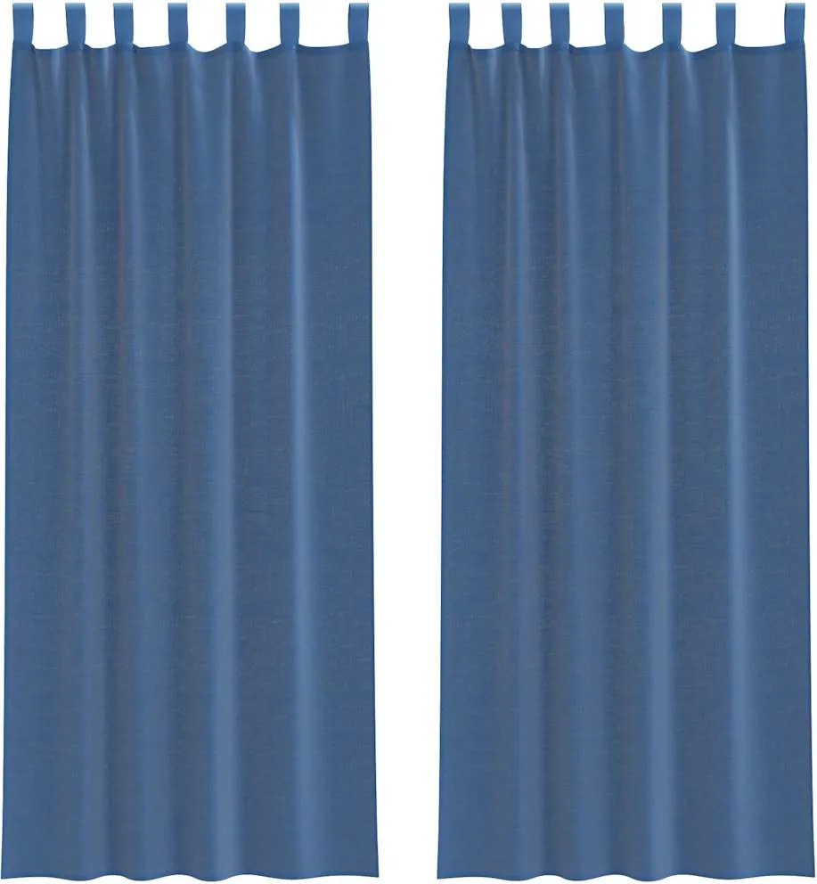 vidaXL 2 db 140x260 fátyolfüggönyök hurokkal 140x260 cm