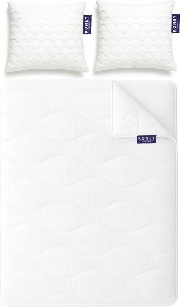 Egész éves paplan szett 160x200 2x Párna 70x80 Antiallergén Lengyel