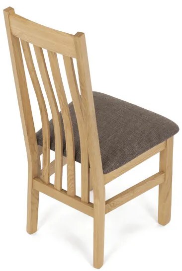 Tömör Tölgy Étkezőszék Barna Párnázott Üléssel. C-2100