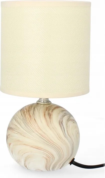 Asztali lámpa dekoráció glamour kerámia lámpabúra éjszakai lámpa krém