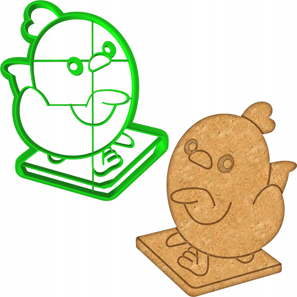 Húsvéti Forma Mézeskalács lyukasztó Húsvéti Csirke 10cm