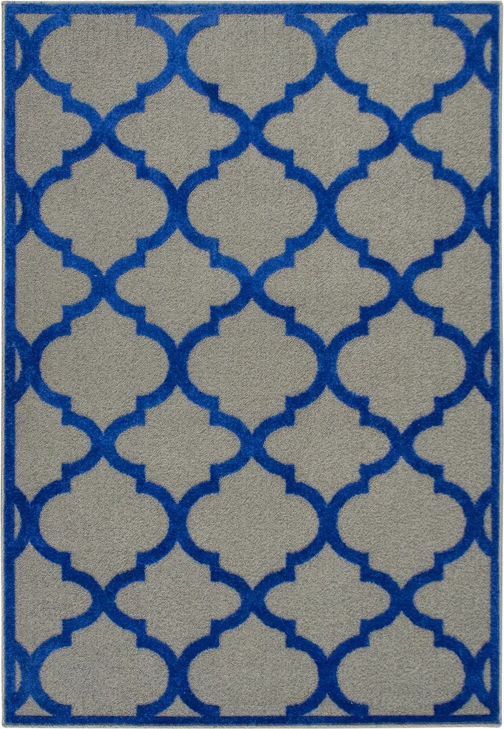 Agnella Meteo Szőnyeg Kék Szürke Marokkói Lóhere 200x280 cm