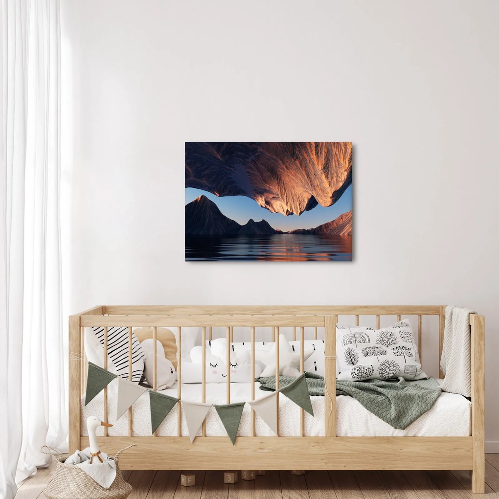 Kép - 3D sziklák (70x50 cm)