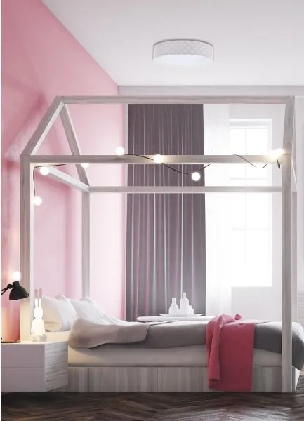 LED állítható fényű GALAXY KIDS LED/24W/230V csillagok rózsaszín/fehér + DO