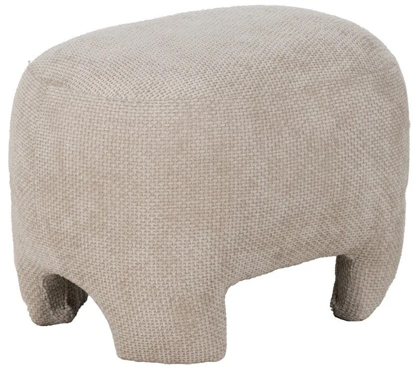 Bézs zsenília puff – Ixia