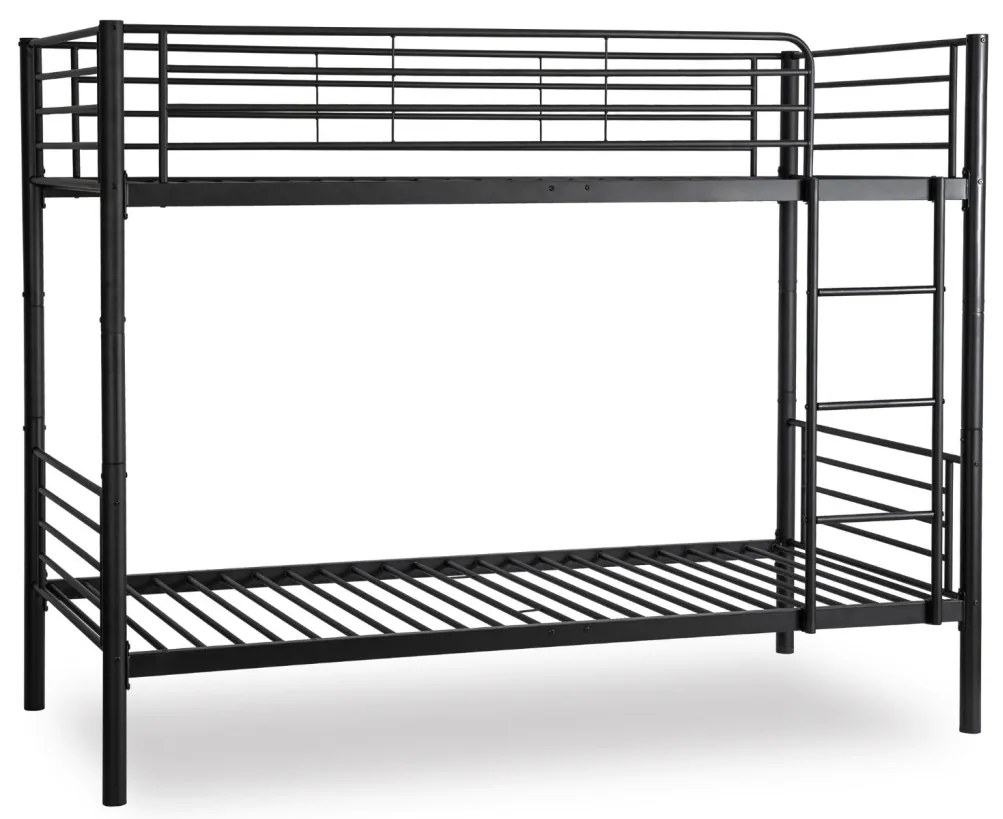 Emeletes Fém Ágykeret Fekete Színben. 90x200 cm RODEZ