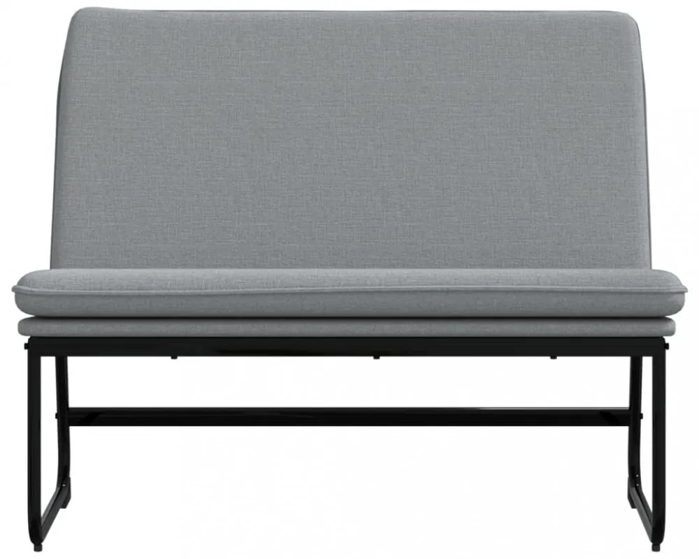 világosszürke szövet pad 100 x 75 x 76 cm