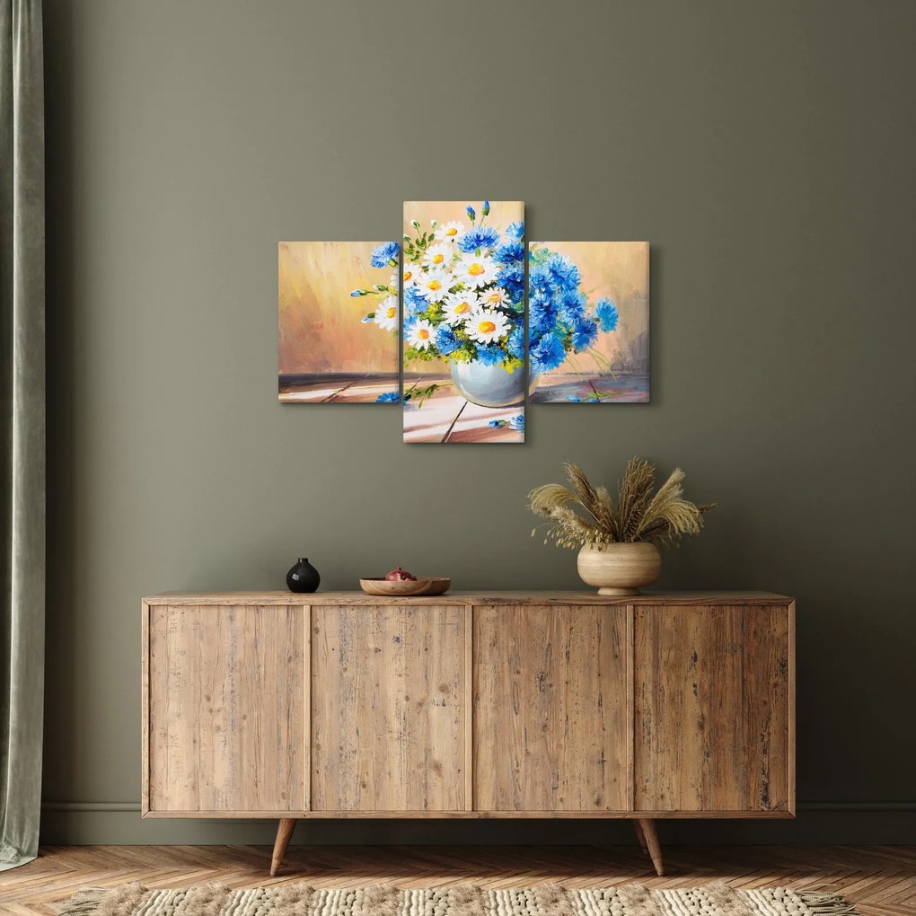 Festett kép egy váza virágról (90x60 cm)