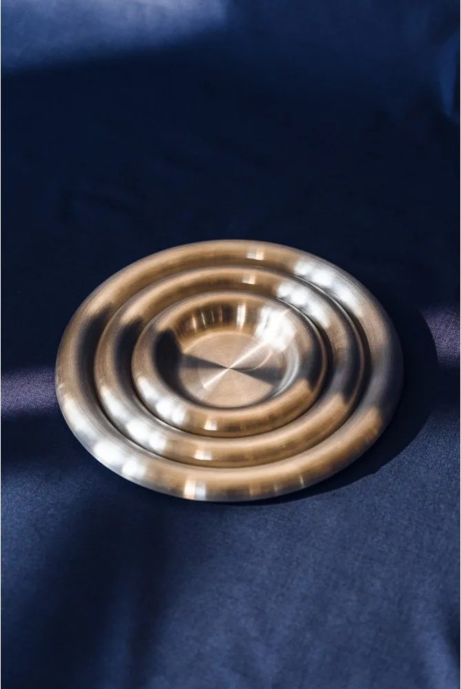 Ezüstszínű rozsdamentes acél tányér készlet 2 db-os ø 28 cm Roto – noo.ma