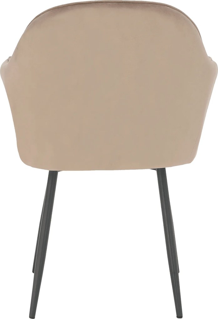 Dizájnos fotel, szürkésbarna Taupe Velvet anyag, ZIRKON