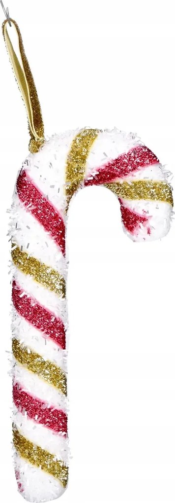 Karácsonyfadísz medál Nyalóka Cukorpálca Karácsonyra 17cm