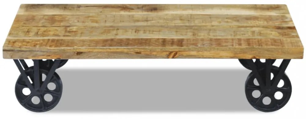 120x60x30 cm Tömör mangófa dohányzóasztal