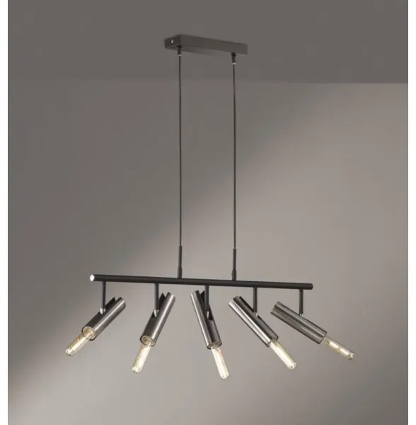 Fischer & Honsel 60369 - Csillár zsinóron DEAN 5xE27/25W/230V