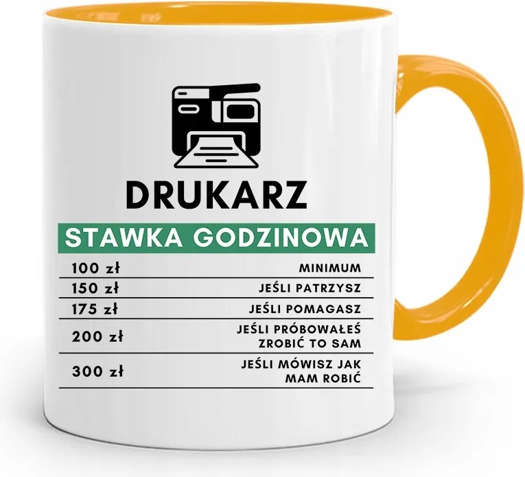 Nyomtatónak Sárga Bögre Születésnapi Ajándék fényképes nyomtatással