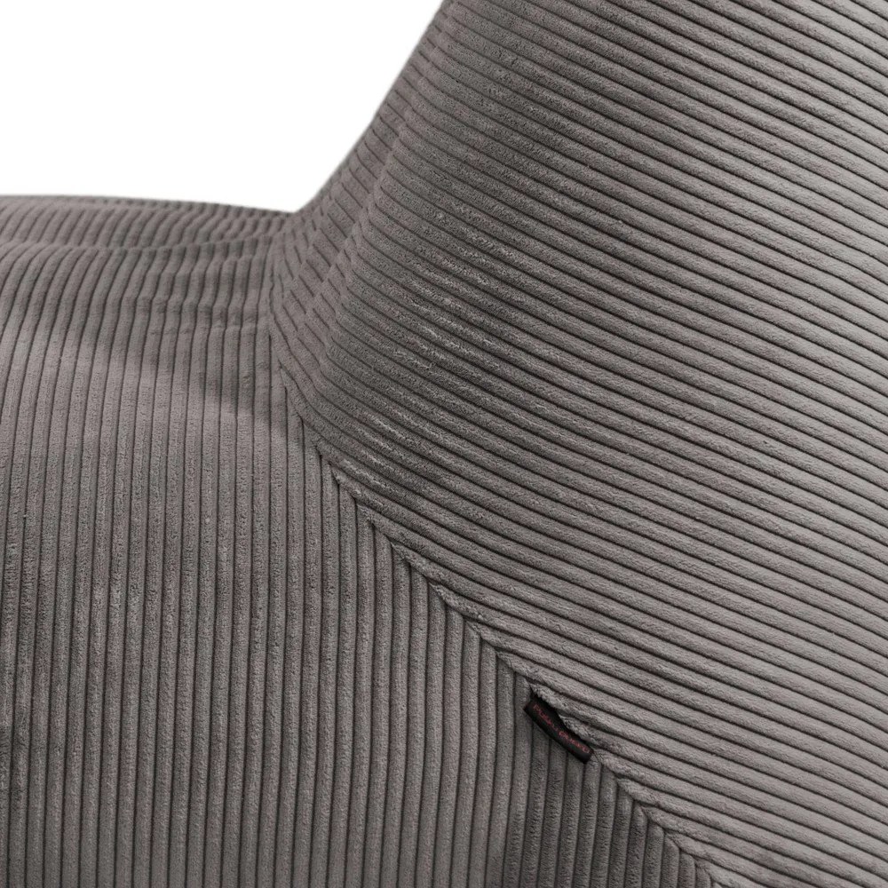 Sötétbarna kordbársony babzsákfotel Sofa Tube – SLOWDOWN