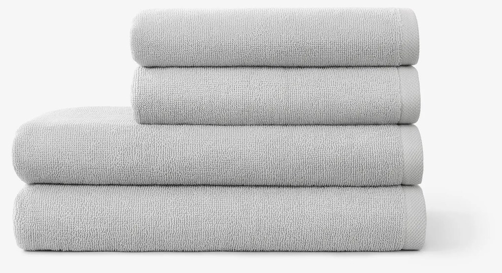 Goldea bordűr nélküli frottír törölköző és fürdőlepedő soft – szürke 30 x 50 cm