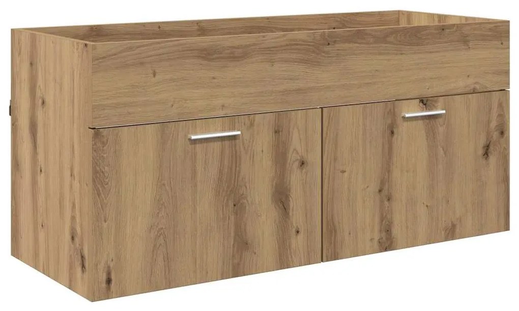 vidaXL Fürdőszoba Székény Artisan tölgy 100 x 38,5 x 46 cm Faanyag