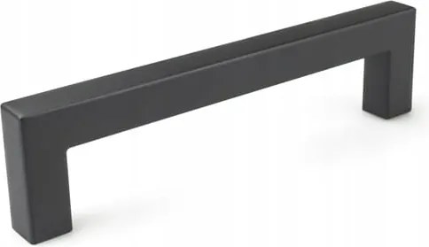 8 x Bútorfogantyú négyzet fém loft fekete matt Atm 128mm csavarok