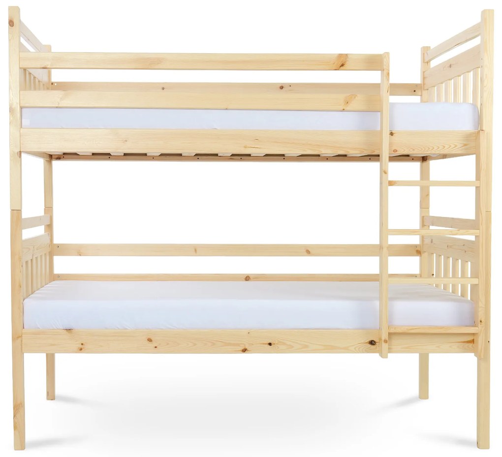 Wilsondo PETRA 5 emeletes ágy pótággyal - natúr borovi Méret: 180x80