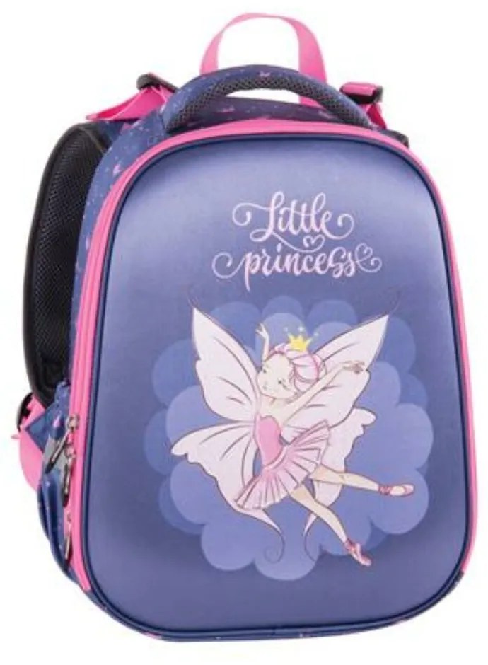 Hátizsák, anatómiai, PULSE Anatomic Cube Fairy Princess, szürke-rózsaszín (PLS122154L)