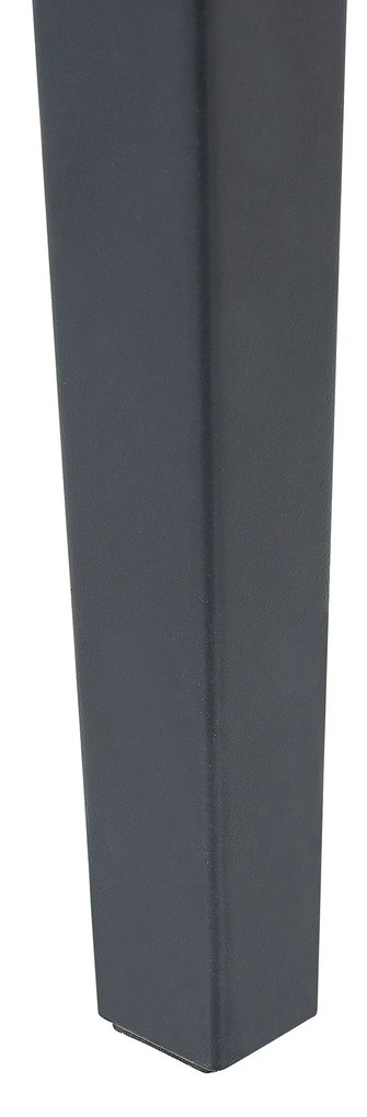 Bővíthető Étkezőasztal Fekete Színben 120/160 x 80 cm NORLEY Beliani