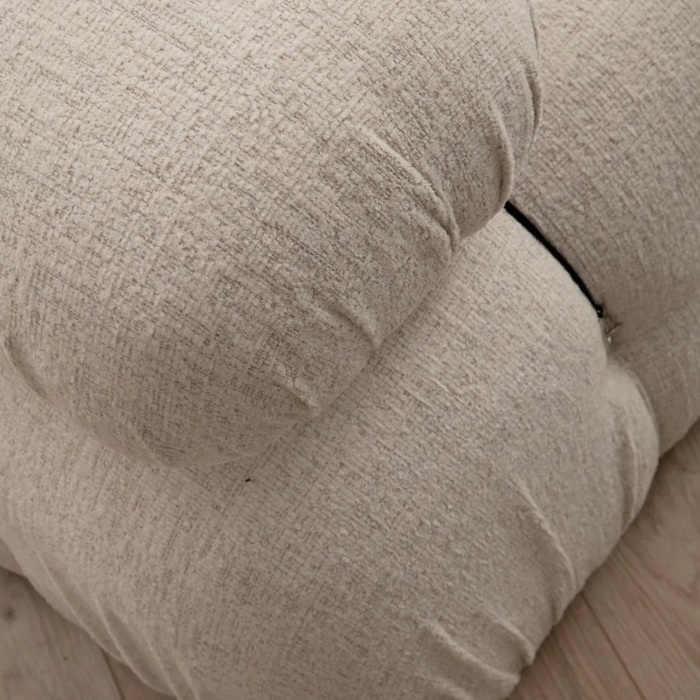Taburette Bubble Pouffe krémes bouclette
