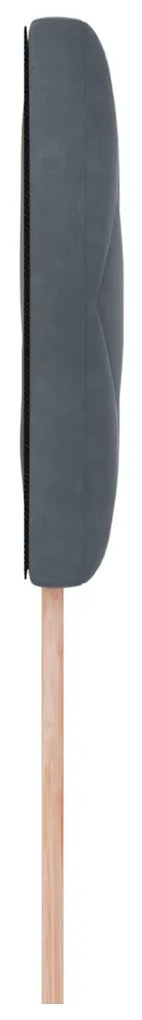 LED ágytámla Sötétszürke 100 cm Műbőr