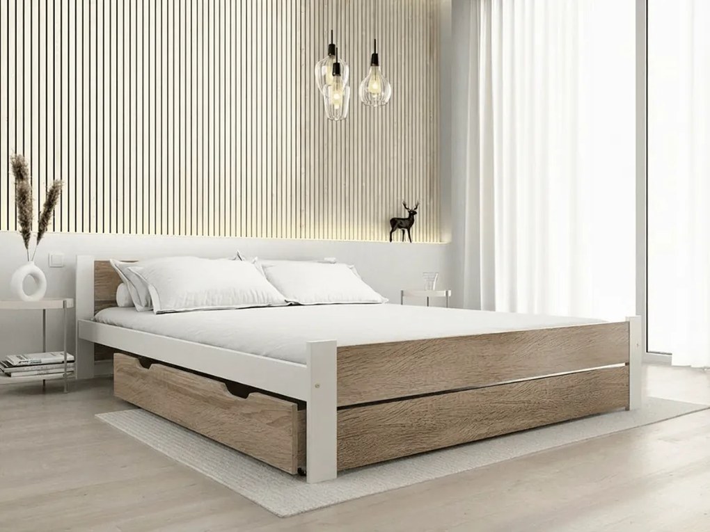 Ágy alatti tárolódoboz 150 cm, sonoma tölgy