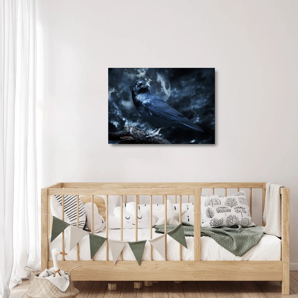 Kép - Holló (üvegen) (70x50 cm)