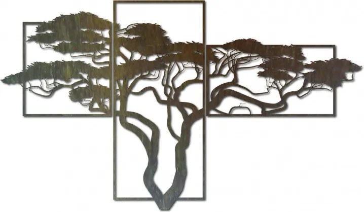 Háromrészes fa bonsai festmény - SKALICEF