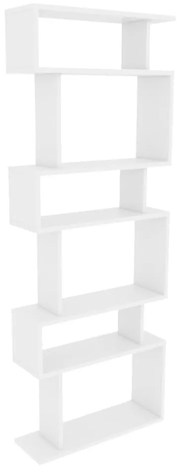 Fehér könyvespolc 60x160 cm Bates – Kalune Design